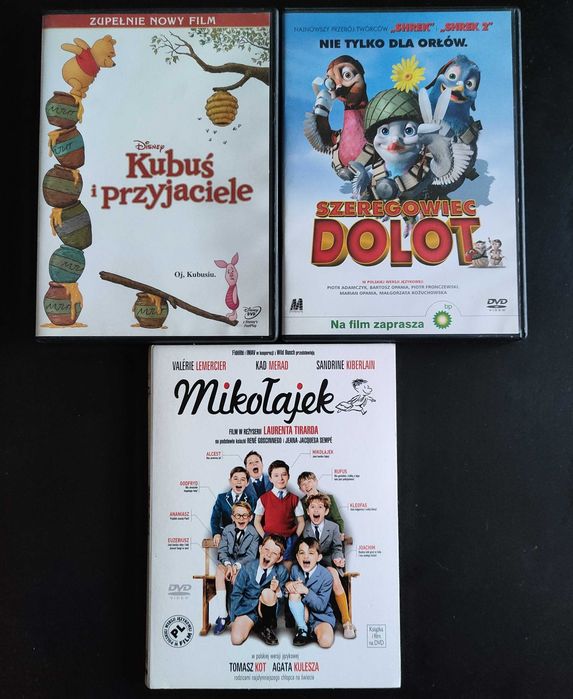Płyty DVD z filmami dla dzieci