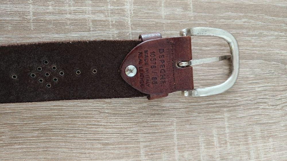 Pasek skórzany Depeche