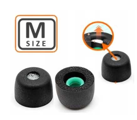 Pianki z filtrem do słuchawek memory foam do Sony  WF-1000XM4 M