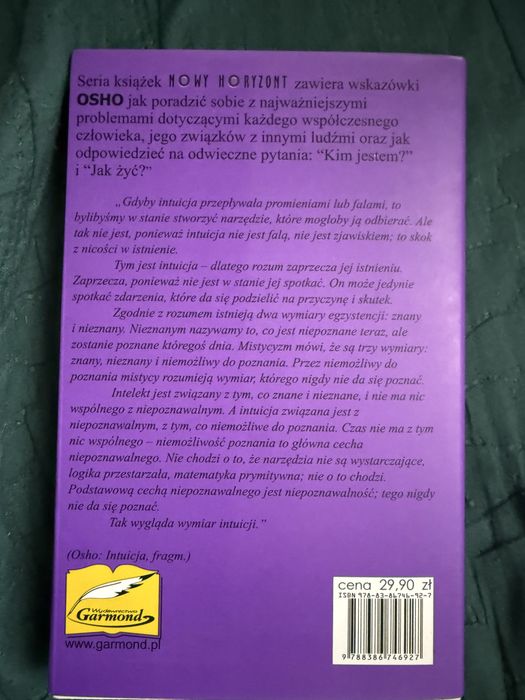 Ksiazka Osho Intuicja super stan