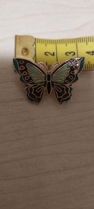 Вінтажна брошка метелик ( бабочка) Cloisonné