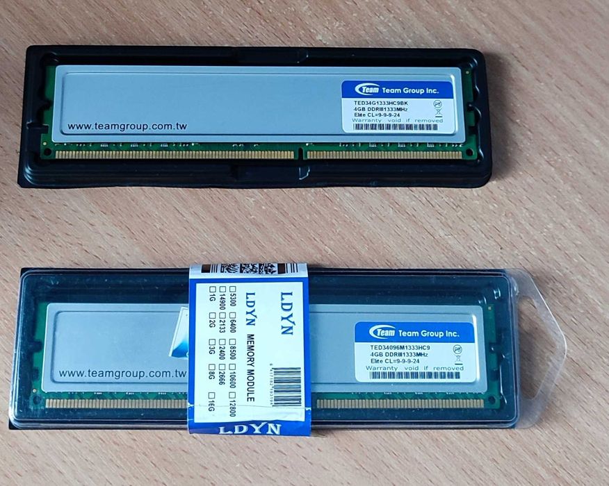 Оперативна пам'ять (модуль пам'яті) Elite Team 4гб x2 ddr3 1333mhz
