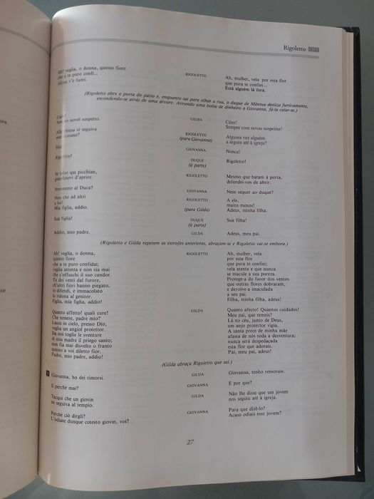 Rigoletto de Verdi (cds e historia)