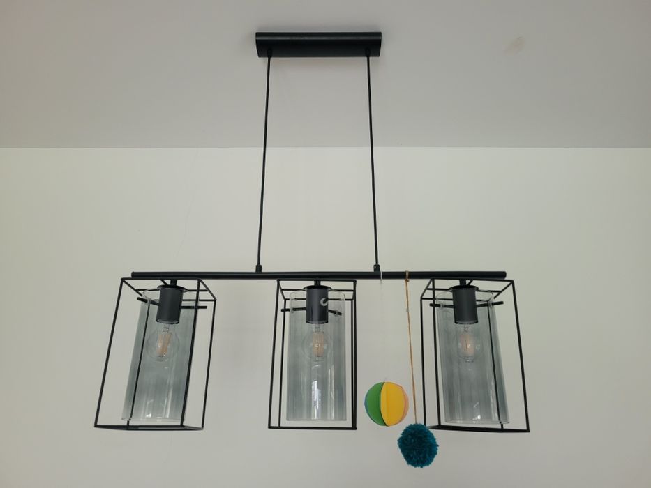 Lampa czarna stan idealny wisząca, sufitowa