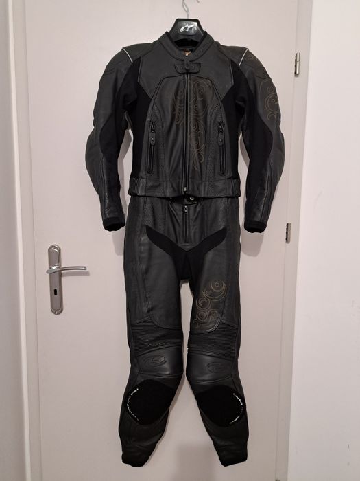 Held 36 kombinezon motocyklowy skórzany dwuczęściowy sportowy damski