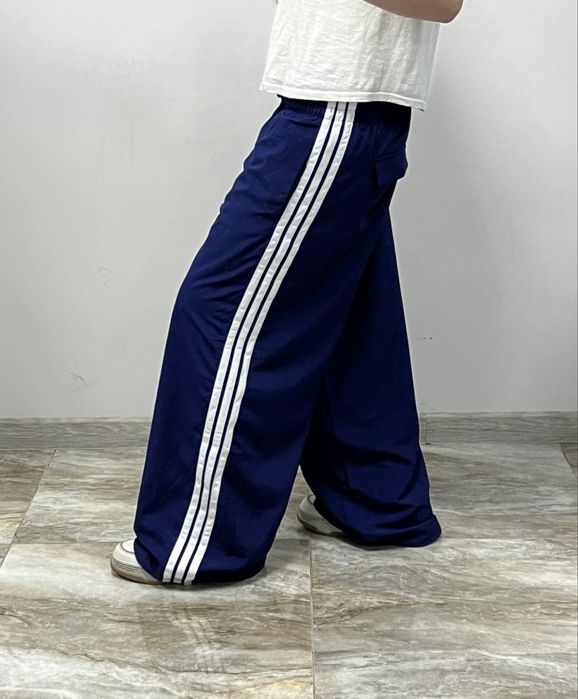 Нові широкі штани Adidas Trackpants baggy парашути на утяжках rap широкие штаны бегги Y-3