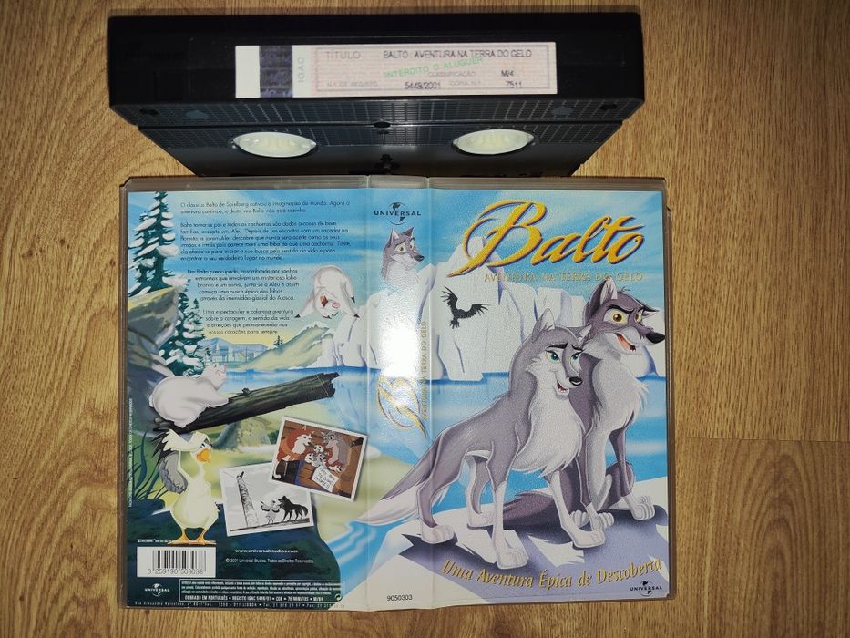 Cassette VHS Balto Aventura na Terra do Gelo