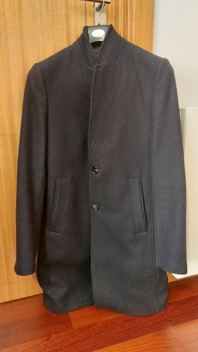 Casaco sobretudo azul