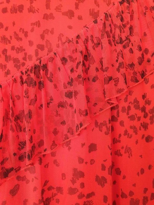 Sukienka czerwona na podszewce roz. 42