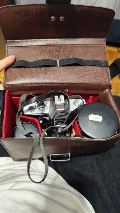 Pratica Super TL1000 c/ 3 lentes, flash e bolsa