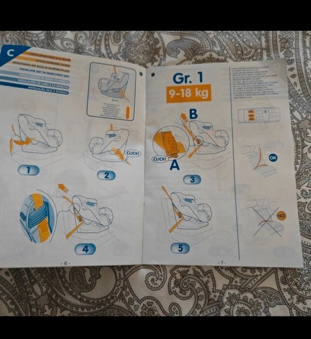 Cadeira auto bebeconfort Gr0+/1; 0/18kg