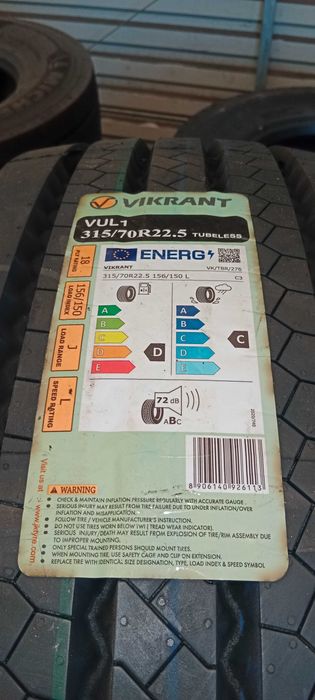 315/70R22,5 VIKRANT VUL1 opona przednia