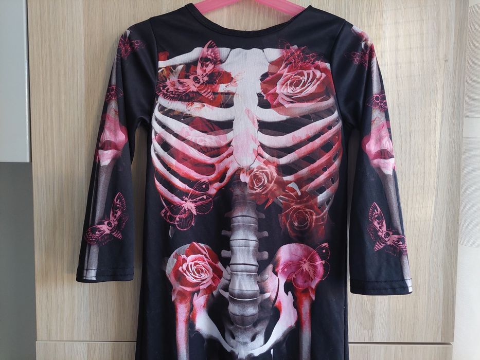 Kostium 98/104 Kościotrup strój przebranie Halloween szkielet balik
