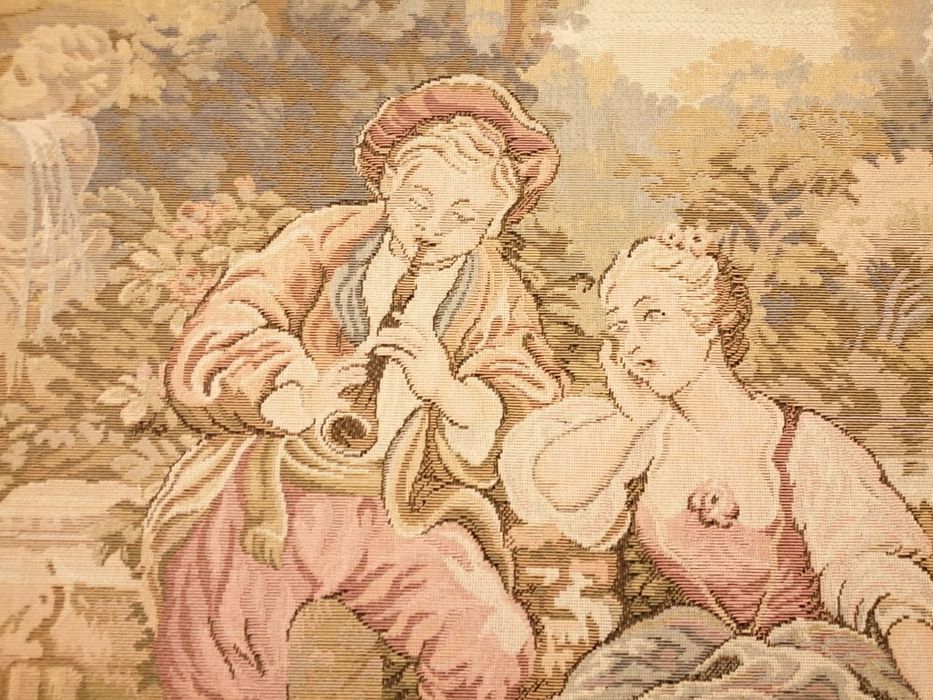 Quadro de Arraiolos com moldura clássica 1,22m x 0,90m Peça tradic