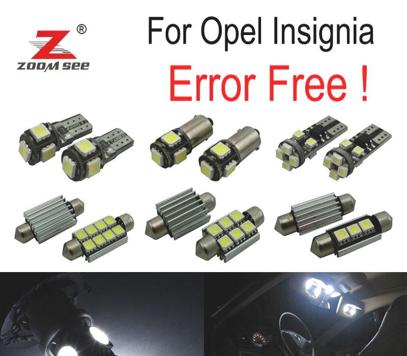 KIT COMPLETO 20 LAMPADAS LED INTERIOR PARA OPEL INSIGNIA