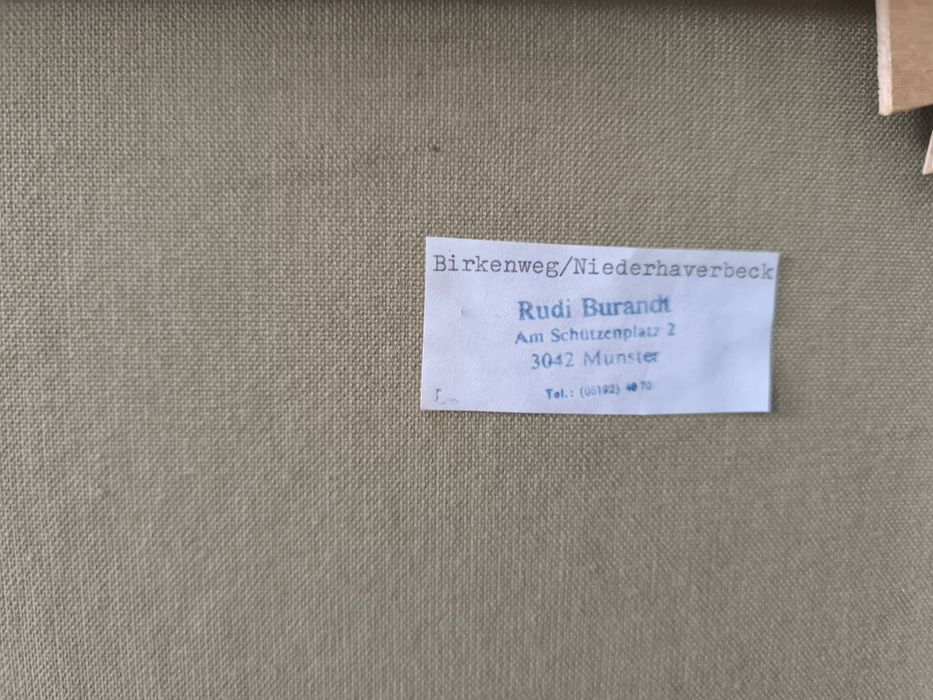 Piękny obraz olejny, płótno, sygnowany Rudi Burandt