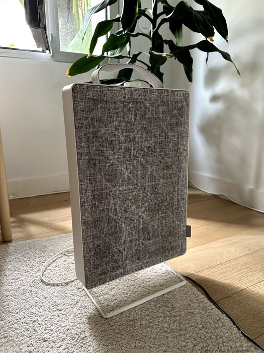 Purificador de ar, branco, + Dois NOVOS filmes de gases e maus cheiros