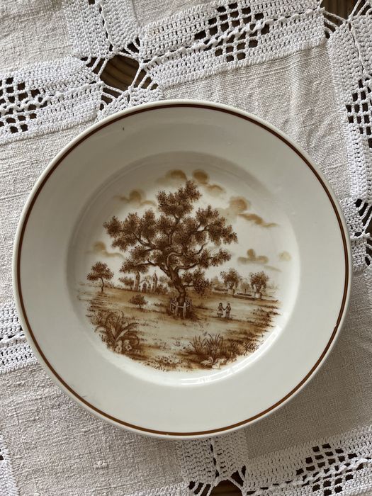 Prato porcelana decorativo S.P. Coimbra