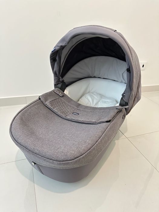 Trio Chicco com máquina de embalar alcofa