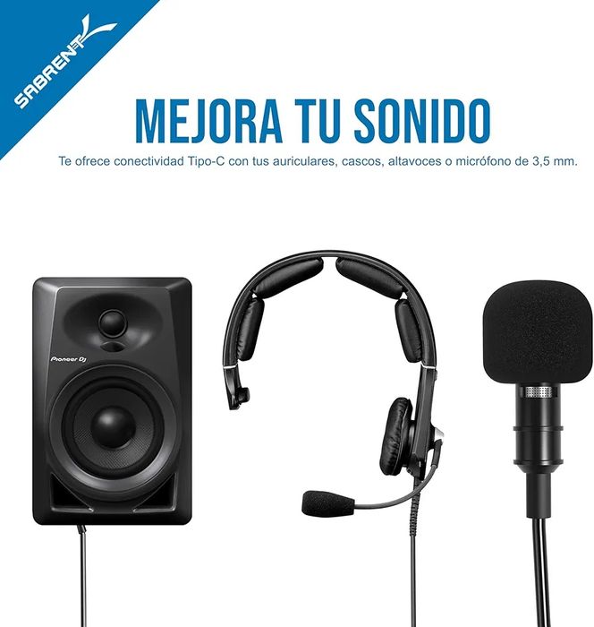 Interface USB-C (Android/Apple/Windows)