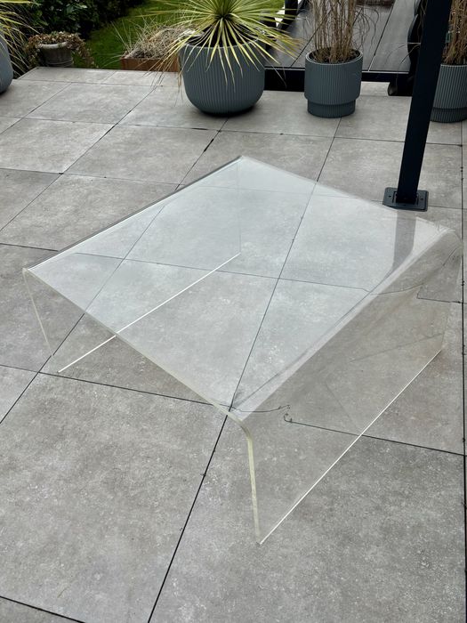 Unikatowy stolik kawowy Pleksiglas Michel Dumas dla Roche Bobois Top