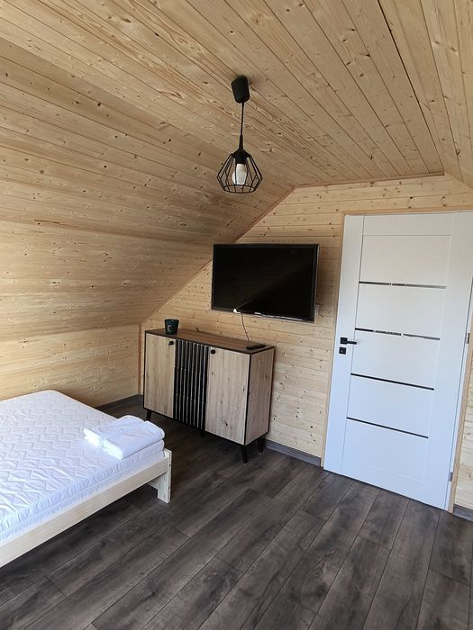 Domek nad jeziorem z SAUNĄ | 6 os | cisza, taras, 300 metrów od plaży