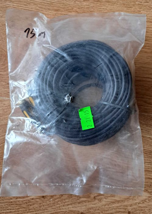 Kabel 1xRCA pozlacany 15m chinch nowy