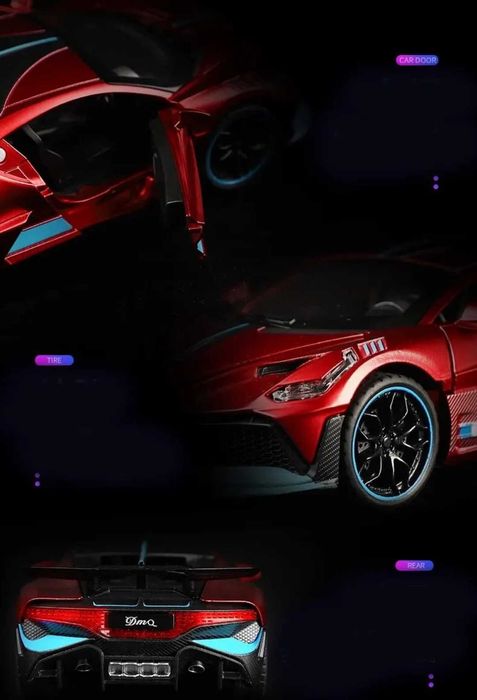 Модель Bugatti преміум класу 1:32 з сплаву