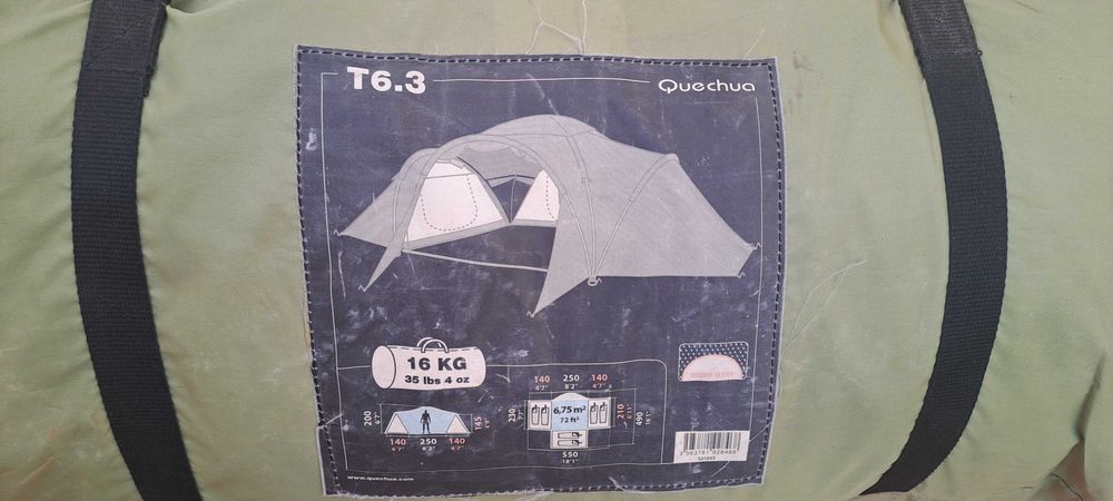 Tenda campismo 6 pessoas