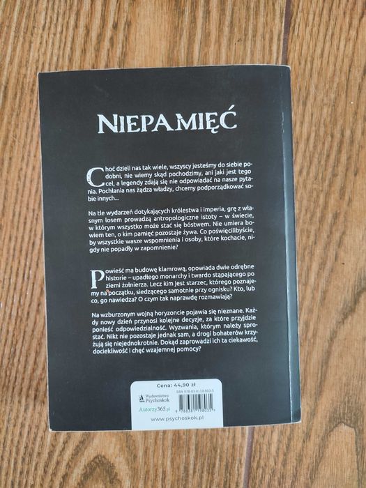 Książka Niepamięć Gustaw Dziewięcki