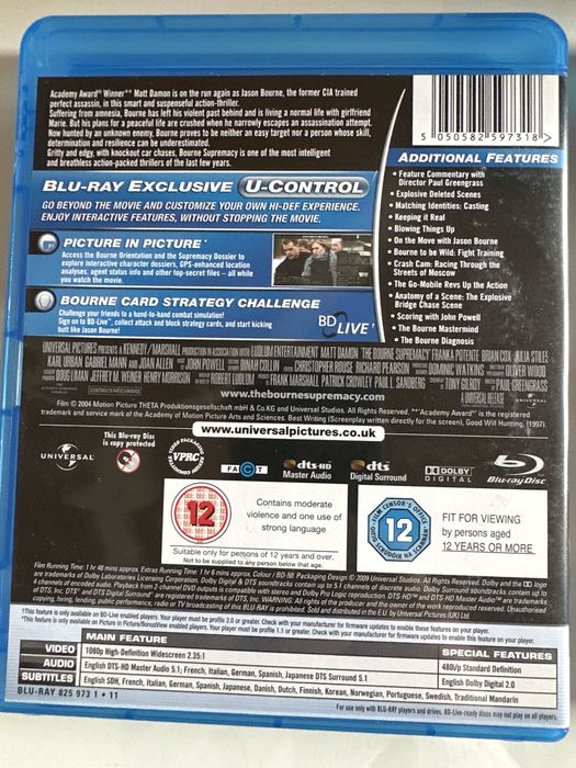 Trilogia the Bourne em bluray legendas PT