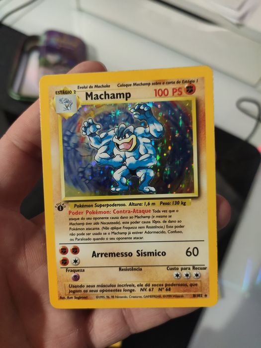 Carta Pokémon Machamp 1st Edition Base Set