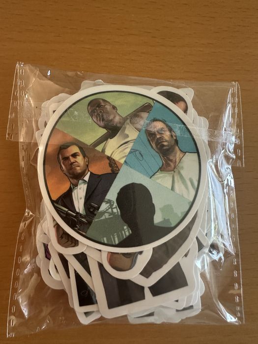 Komplet 50 naklejek / GTA - Wlepy ozdoba konsole