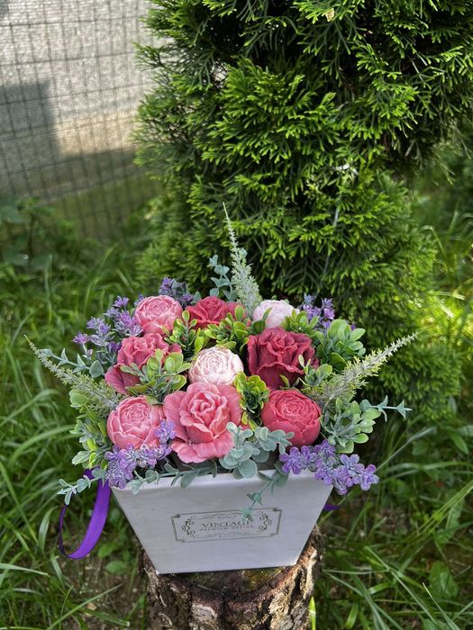 Мильні квіти ,з натурального мила