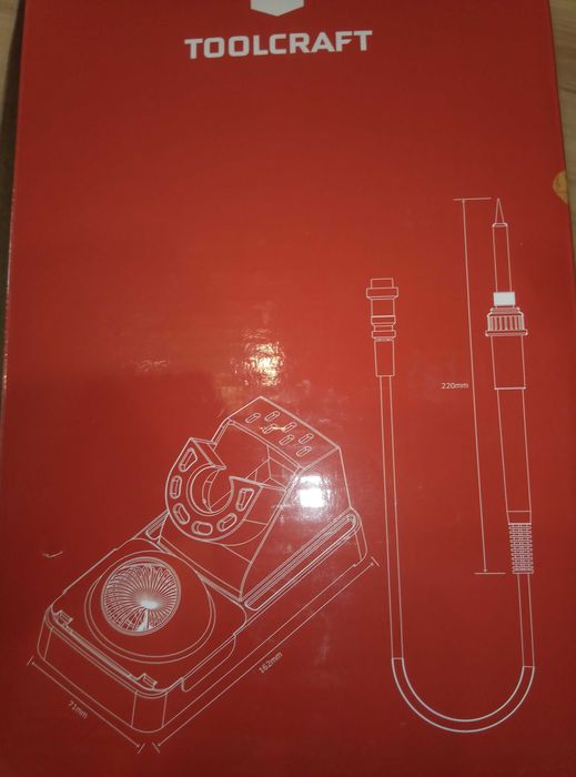 Stacja lutownicza TOOLCRAFT ST-80A, 80 W, 150 - 450 °C, zaw. grot