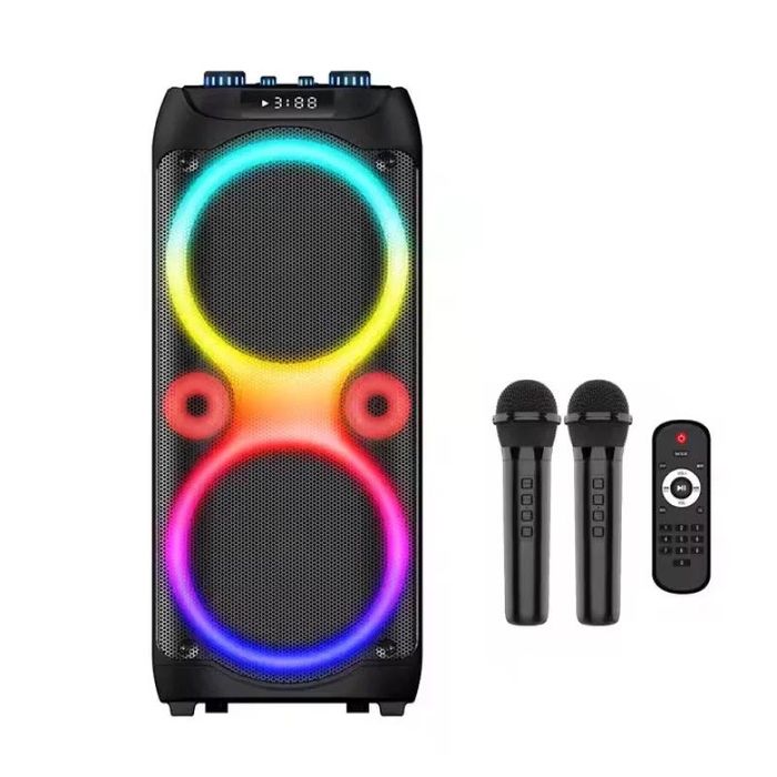 Портативна Колонка з мікрофоном х2 як gbl ВЕЛИКА ГУЧНА Блютуз fm радіо