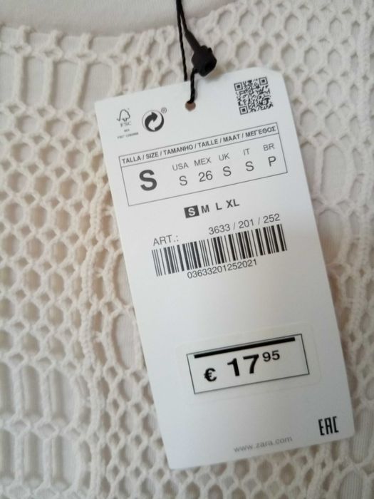 Top em rede da Zara - Novo