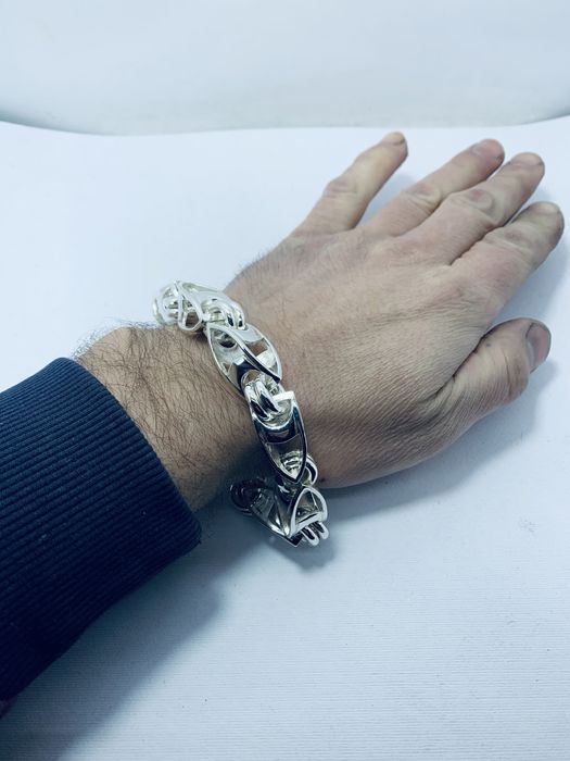 Масивний Срібний браслет Рокко- бароко