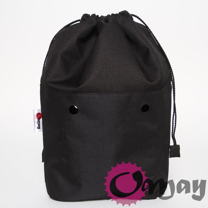 Czarna Struktura organizer do OBAG STANDARD worek komin 2kieszeni OMAY