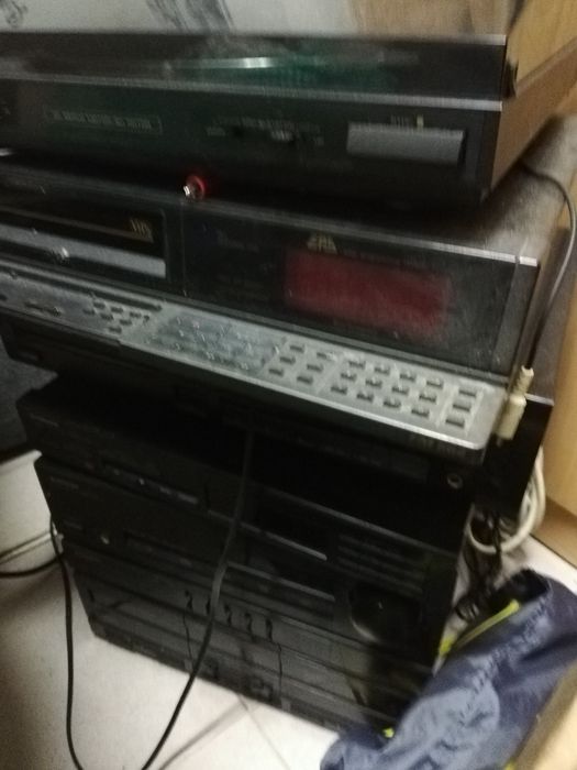 Leitor de discos antigo
