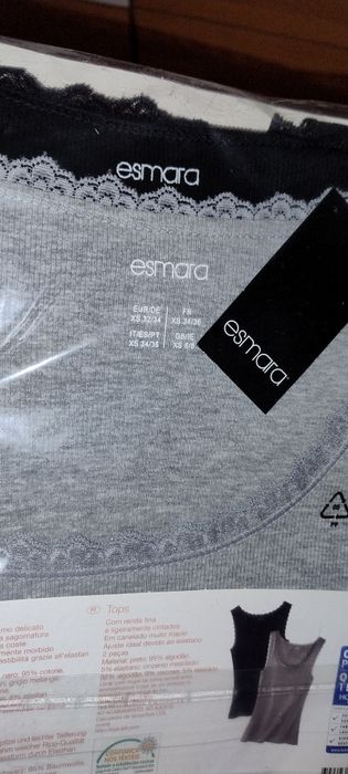 Набір майки з мереживом esmara XS