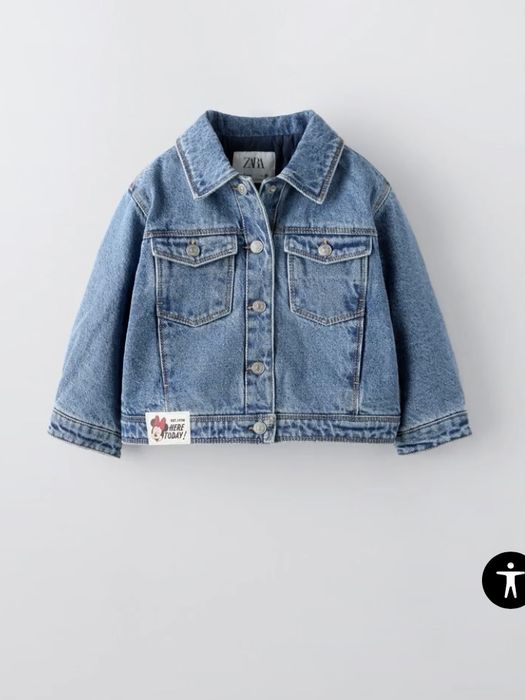 Zara Джинсова куртка МІННІ МАУС 98