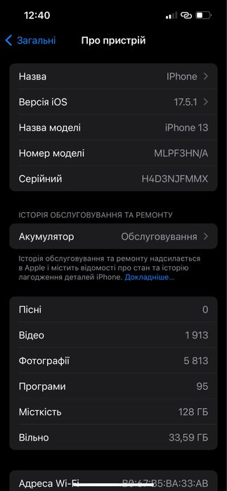 іPhone 13 128gb/темно синій