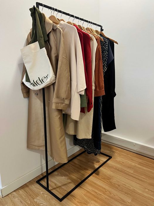Varão para Roupas Zara Home - Charriot Metálico preto