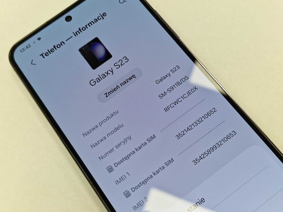 Samsung Galaxy S23/ 8GB/ 256GB/ Phantom Black/ Grade A- + ładowarka
