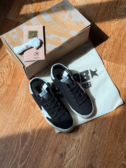 SALE!!! Жіночі кеди Golden Goose Super-Star | Black & White Luxury
