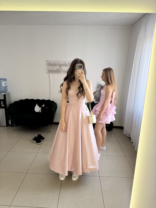 Сукня на випускний максі рожева, вечірня сукня Tsarskaya.corset