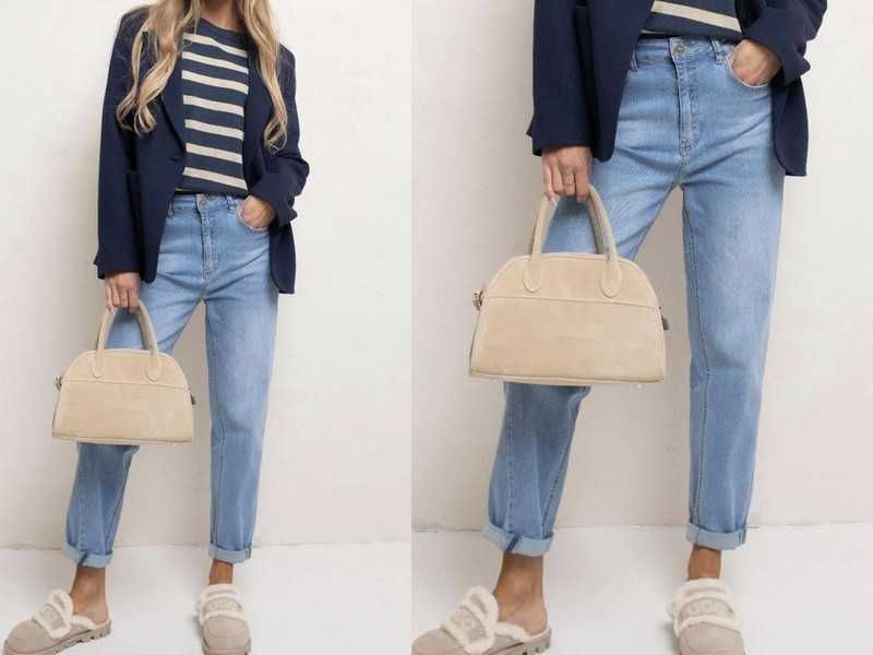 Lemonada dżinsy mom fit błękitne jeansy elastyczne