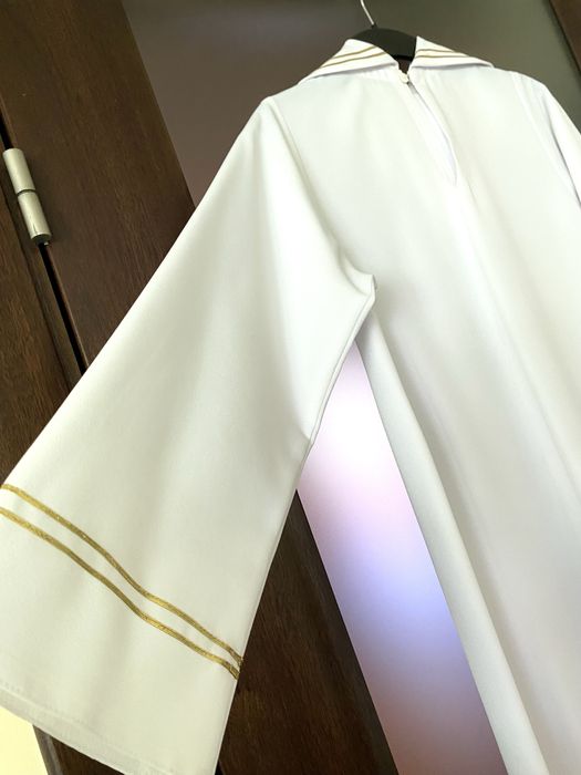 Alba NOWA chlopieca z żorżety, PREMIUM - 122cm dlugosci