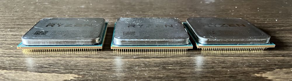 3x AMD Ryzen 3 1200 + 3 coolers AMD Wraith Stealth – Tudo a funcionar